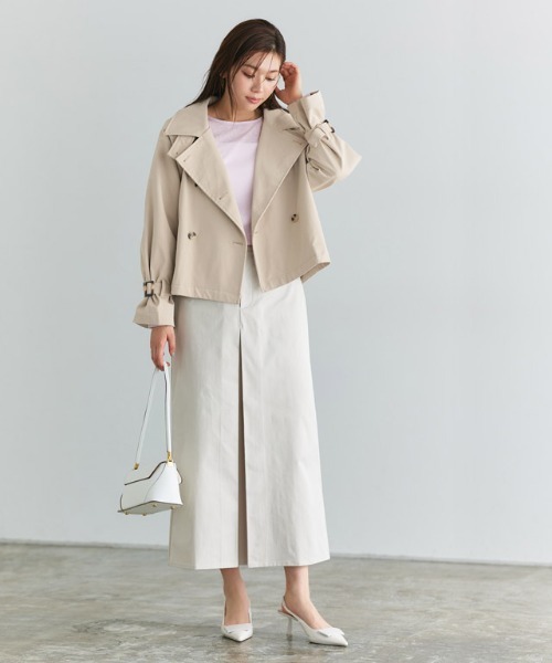 Pierrot（ピエロ）の「キャンディースリーブショートトレンチコート