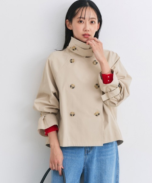 Pierrot（ピエロ）の「キャンディースリーブショートトレンチコート