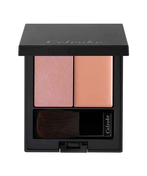Celvoke(セルヴォーク)の「Celvoke / ポリフォニック ブラッシュ EX02・06(チーク・レディース・EX01 ピンキッシュテラコッタ/EX02 フレンチピーチ/06 デザートサンセット(限定デザイン)・FREE)」の2枚目の写真