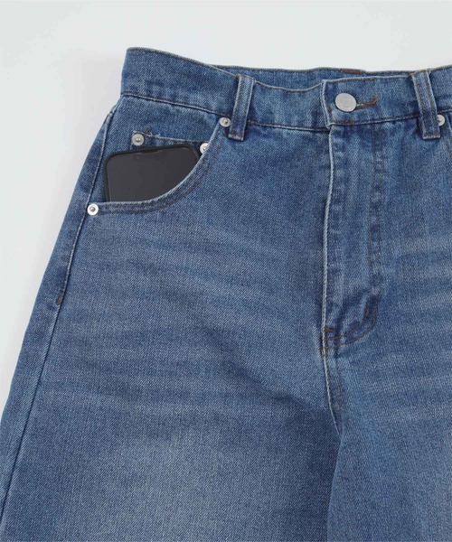 UR'S（ユアーズ）の「ラインカーブデニム（デニムパンツ・レディース・ブルー/ブラック・M/L）」の17枚目の写真