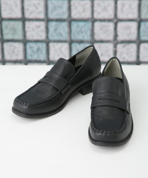 NANO universe（ナノユニバース）の「コインローファー（ローファー・レディース・ブラック・38/36/37）」の2枚目の写真