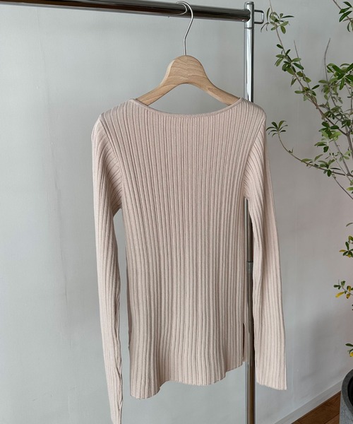 Doux archives（ドゥアルシーヴ）の「マルチリブニット（ニット/セーター・レディース・アイボリー/グレイッシュベージュ/ブラック・FREE）」の15枚目の写真