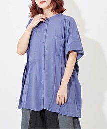 CUBE SUGAR（キューブシュガー）の「WEB限定レーヨン楊柳ビッグブラウス（シャツ/ブラウス）」