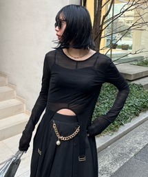 ガーターシアートップス 春服