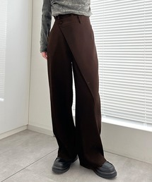 solleim（ソルレム）の「[全骨格美脚見え]ラップセミワイドスラックス（スラックス）」