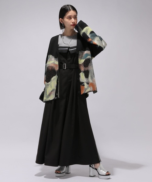 HARE（ハレ）の「ニュアンスミドルニットVネックカーディガン