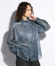 HARE | ランドスケーププリントシアーシャツ(HARE)(シャツ/ブラウス)