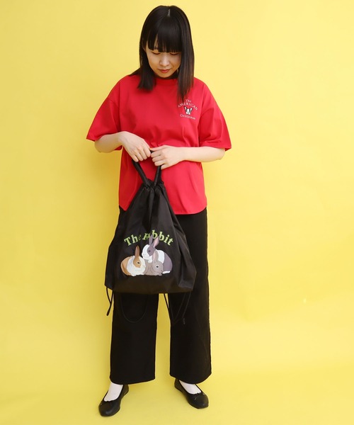 didizizi（ディディジジ）の「アニマルプリント　ナップサック（トートバッグ・レディース・ネイビー/ブラック/カーキ・FREE）」の10枚目の写真