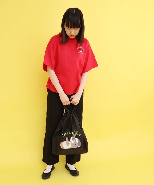 didizizi（ディディジジ）の「アニマルプリント　ナップサック（トートバッグ・レディース・ネイビー/ブラック/カーキ・FREE）」の11枚目の写真