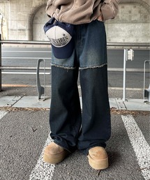 切り替えオーバーダイデニム