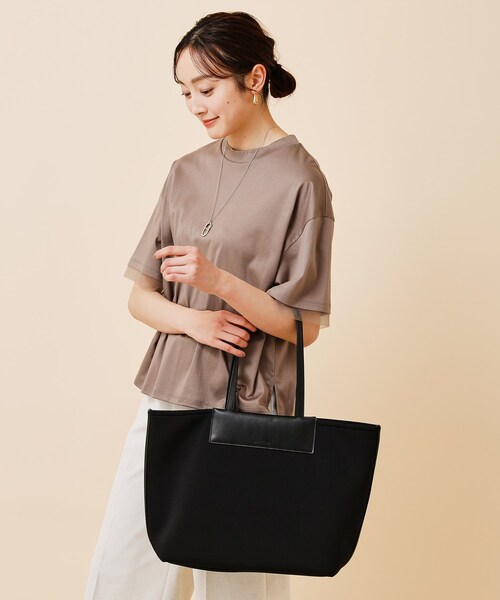 UNTITLED（アンタイトル）の「◆フレキシブルトート（トートバッグ・レディース・ブラック/ライトベージュ・99）」の4枚目の写真