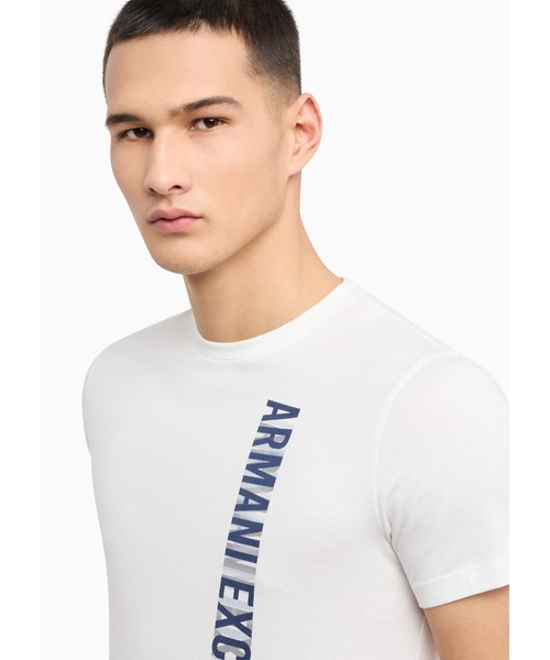 ARMANI EXCHANGE（アルマーニエクスチェンジ）の「【AX アルマーニ エクスチェンジ】＜オンライン限定＞デザインロゴ 半袖クルーネックTシャツ/REGULAR（Tシャツ