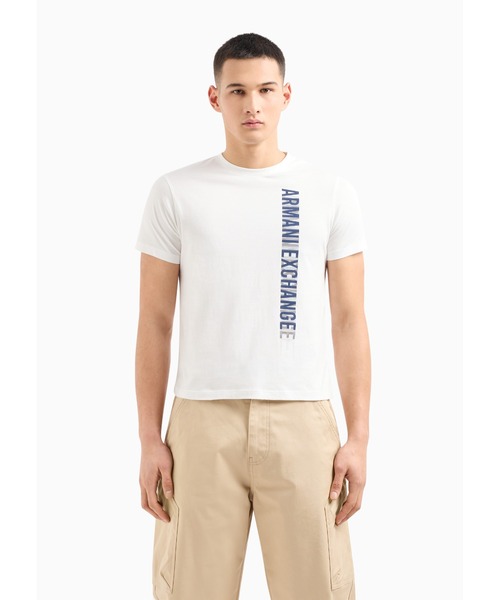 ARMANI EXCHANGE（アルマーニエクスチェンジ）の「【A|X アルマーニ エクスチェンジ】デザインロゴ　半袖クルーネックTシャツ/REGULAR（Tシャツ/カットソー・メンズ・ホワイト/ブラック/グレー・LARGE/MEDIUM/SMALL/X-LARGE/X-SMALL/XX-LARGE）」の8枚目の写真