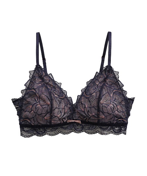 mignon la vie a duex(ミニヨン ラヴィアドゥ)の「【Le petale/ルペタル】ブラレット 単品(ブラジャー・レディース・ピンク/ライトグリーン/ダークネイビー・LL/L/M)」の1枚目の写真