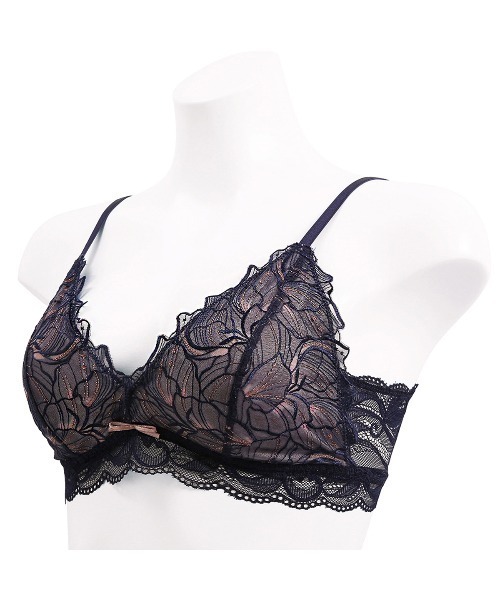 mignon la vie a duex(ミニヨン ラヴィアドゥ)の「【Le petale/ルペタル】ブラレット 単品(ブラジャー・レディース・ピンク/ライトグリーン/ダークネイビー・LL/L/M)」の16枚目の写真