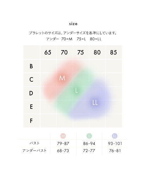 mignon la vie a duex(ミニヨン ラヴィアドゥ)の「【Le petale/ルペタル】ブラレット 単品(ブラジャー・レディース・ピンク/ライトグリーン/ダークネイビー・LL/L/M)」の18枚目の写真
