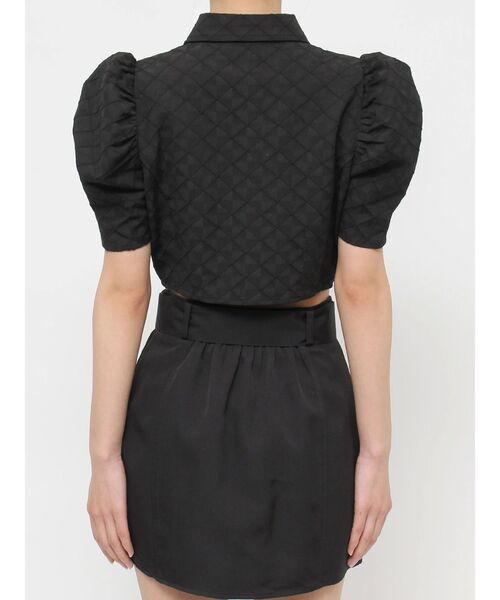 EATME（イートミー）の「ギャザーデコルテブラウス（シャツ/ブラウス・レディース・ブラック/オフホワイト・FREE）」の10枚目の写真