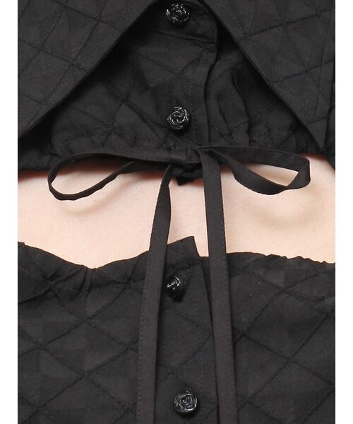 EATME（イートミー）の「ギャザーデコルテブラウス（シャツ/ブラウス・レディース・ブラック/オフホワイト・FREE）」の17枚目の写真