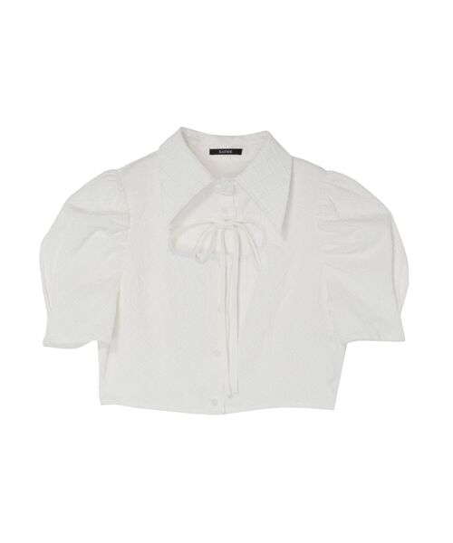 EATME（イートミー）の「ギャザーデコルテブラウス（シャツ/ブラウス・レディース・ブラック/オフホワイト・FREE）」の20枚目の写真