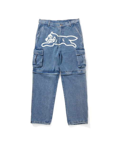 ICECREAM(アイスクリーム)の「2WAY WASHED DENIM CARGO PANTS(カーゴパンツ・メンズ・ライトブルー/ブラック/その他/ブルー・MEDIUM/LARGE/X-LARGE/SMALL)」の3枚目の写真