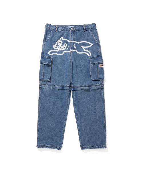ICECREAM(アイスクリーム)の「2WAY WASHED DENIM CARGO PANTS(カーゴパンツ・メンズ・ライトブルー/ブラック/その他/ブルー・MEDIUM/LARGE/X-LARGE/SMALL)」の1枚目の写真