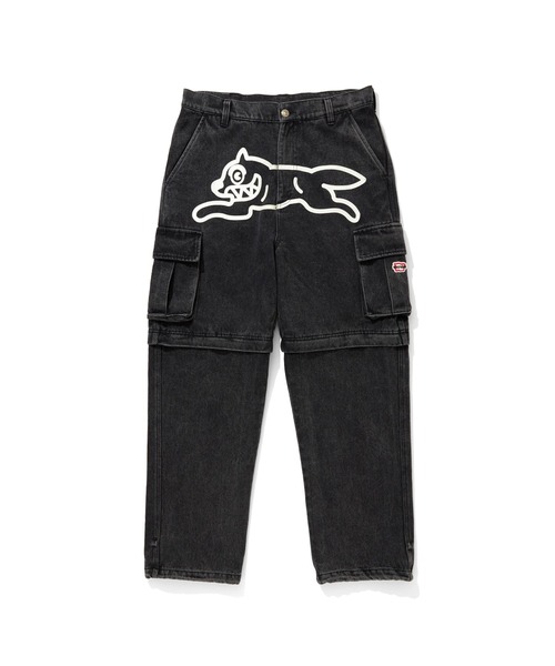 ICECREAM(アイスクリーム)の「2WAY WASHED DENIM CARGO PANTS(カーゴパンツ・メンズ・ライトブルー/ブラック/その他/ブルー・MEDIUM/LARGE/X-LARGE/SMALL)」の2枚目の写真