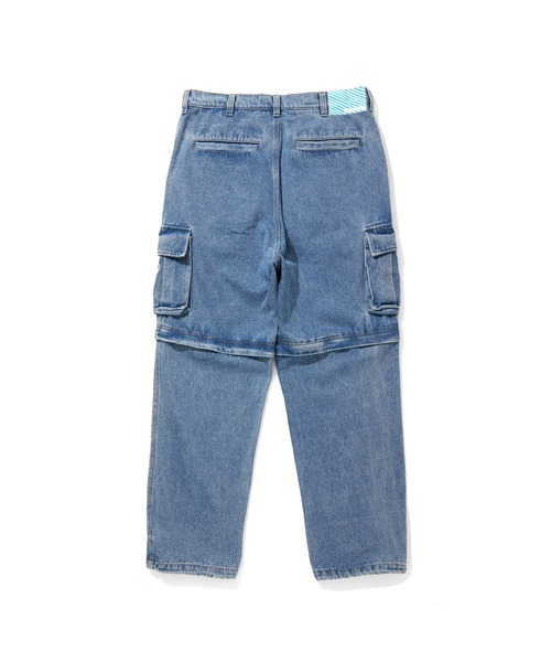 ICECREAM(アイスクリーム)の「2WAY WASHED DENIM CARGO PANTS(カーゴパンツ・メンズ・ライトブルー/ブラック/その他/ブルー・MEDIUM/LARGE/X-LARGE/SMALL)」の7枚目の写真