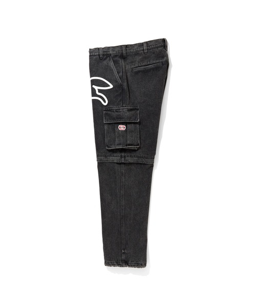 ICECREAM(アイスクリーム)の「2WAY WASHED DENIM CARGO PANTS(カーゴパンツ・メンズ・ライトブルー/ブラック/その他/ブルー・MEDIUM/LARGE/X-LARGE/SMALL)」の9枚目の写真