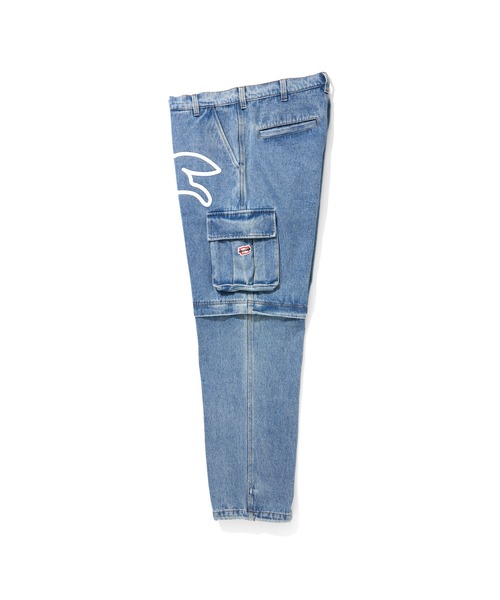 ICECREAM(アイスクリーム)の「2WAY WASHED DENIM CARGO PANTS(カーゴパンツ・メンズ・ライトブルー/ブラック/その他/ブルー・MEDIUM/LARGE/X-LARGE/SMALL)」の11枚目の写真