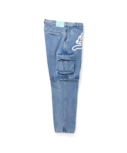 ICECREAM(アイスクリーム)の「2WAY WASHED DENIM CARGO PANTS(カーゴパンツ・メンズ・ライトブルー/ブラック/その他/ブルー・MEDIUM/LARGE/X-LARGE/SMALL)」の15枚目の写真