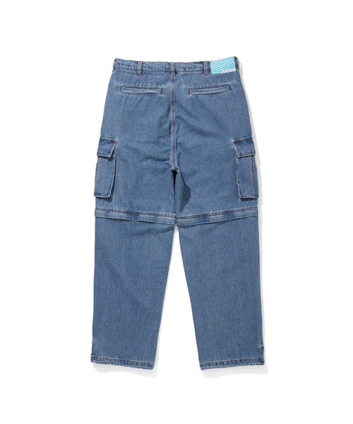ICECREAM(アイスクリーム)の「2WAY WASHED DENIM CARGO PANTS(カーゴパンツ・メンズ・ライトブルー/ブラック/その他/ブルー・MEDIUM/LARGE/X-LARGE/SMALL)」の6枚目の写真