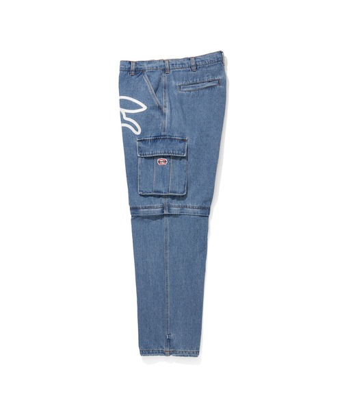 ICECREAM(アイスクリーム)の「2WAY WASHED DENIM CARGO PANTS(カーゴパンツ・メンズ・ライトブルー/ブラック/その他/ブルー・MEDIUM/LARGE/X-LARGE/SMALL)」の10枚目の写真