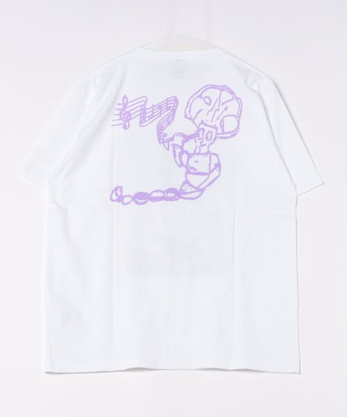 GOOD MORNING TAPES（グッドモーニングテープ）の「【Good Morning Tapes/グッドモーニングテープス】 Food Of The Gods S/S Tee 「Food Of The Gods」ショートスリーブTシャツ（Tシャツ/カットソー・メンズ・ホワイト・L/XL/M）」の3枚目の写真