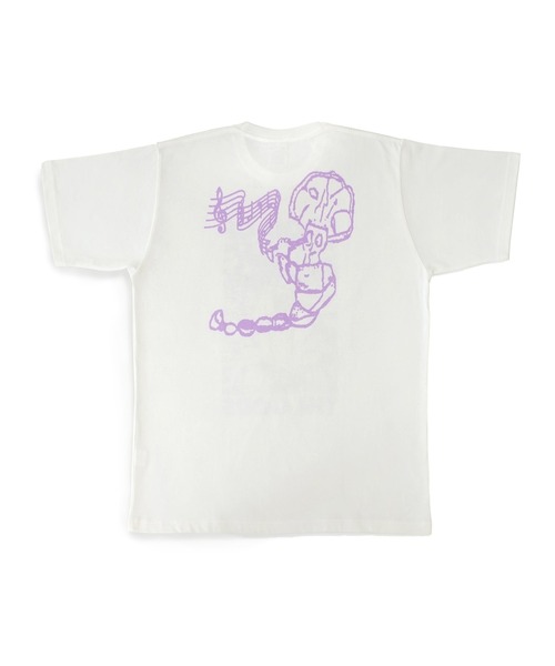 GOOD MORNING TAPES（グッドモーニングテープ）の「【Good Morning Tapes/グッドモーニングテープス】 Food Of The Gods S/S Tee 「Food Of The Gods」ショートスリーブTシャツ（Tシャツ/カットソー・メンズ・ホワイト・L/XL/M）」の2枚目の写真