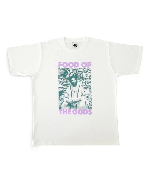 GOOD MORNING TAPES（グッドモーニングテープ）の「【Good Morning Tapes/グッドモーニングテープス】 Food Of The Gods S/S Tee 「Food Of The Gods」ショートスリーブTシャツ（Tシャツ/カットソー・メンズ・ホワイト・L/XL/M）」の5枚目の写真