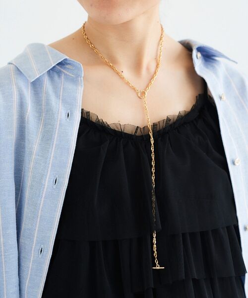 le.coeur blanc（ルクールブラン）の「2wayロングマンテルチェーンネックレス（ネックレス・レディース・ゴールド/シルバー・FREE）」の8枚目の写真