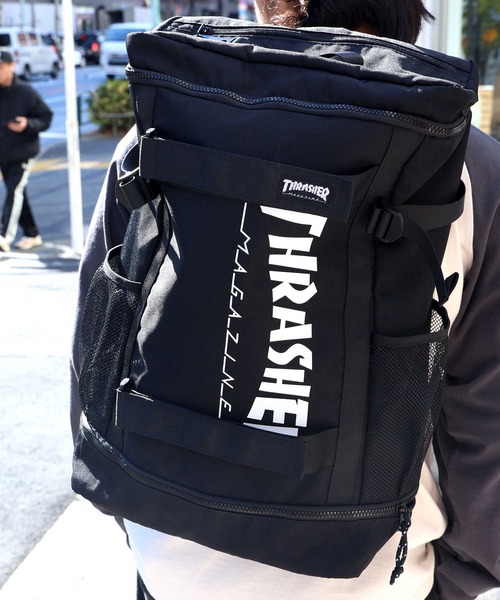 THRASHER（スラッシャー）の「【THRASHER】ボックスバックパック（バックパック/リュック・メンズ・ブラック・ONE SIZE）」の6枚目の写真