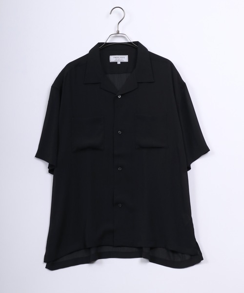 ANPAS（アンパス）の「Willow Fabric Open Collar Shirt/楊柳 オープンカラーシャツ メンズ レディース（シャツ/ブラウス・メンズ・ライトグリーン/ホワイト/サックスブルー/ブラック・LL/L/M）」の3枚目の写真