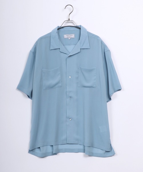 ANPAS（アンパス）の「Willow Fabric Open Collar Shirt/楊柳 オープンカラーシャツ メンズ レディース（シャツ/ブラウス・メンズ・ライトグリーン/ホワイト/サックスブルー/ブラック・LL/L/M）」の10枚目の写真