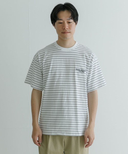 Russell Athletic（ラッセルアスレティック）の「『別注』RUSSELLATHLETIC×UR　SHORT-SLEEVE T-SHIRTS（Tシャツ/カットソー・メンズ・ホワイト系その他/ホワイト/ブラック系その他/ブラック・MEDIUM/LARGE）」の17枚目の写真