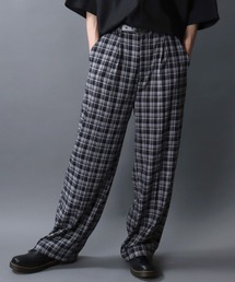 2026SS新柄追加 1Tuck Drape Semi Wide Straight Pants/別注 1タック ドレープ セミワイド ストレートパンツ スラックス