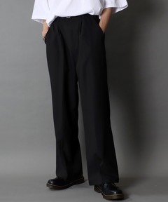 UDA / ユーディーエー チェビオット slacks ブラック　wism セール】UDA / ユーディーエー チェビオット slacks（スラックス