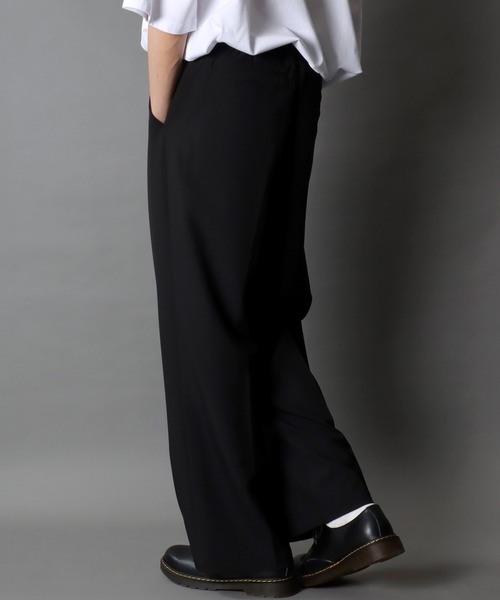 セール】SITRY 1Tuck Drape Semi Wide Straight Pants/別注 1タック