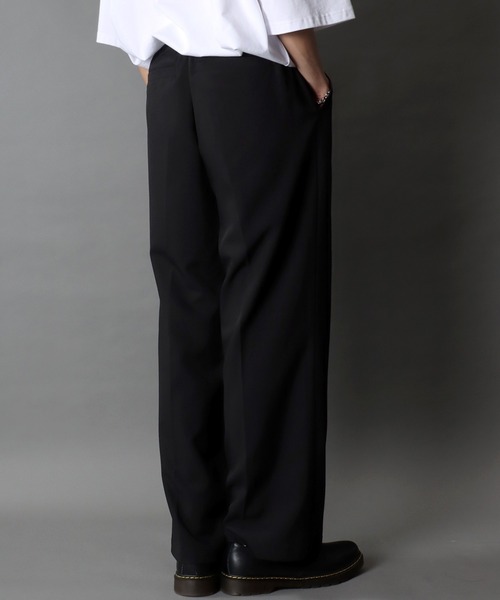 SITRY（シトリー）の「2026SS新柄追加 1Tuck Drape Semi Wide Straight Pants/別注 1タック ドレープ セミワイド ストレートパンツ スラックス（スラックス・メンズ・ホワイト/モカ/チャコール/ブラック/アイボリー/ブラック系その他/ブラック系その他2・S/L/M/LL）」の21枚目の写真