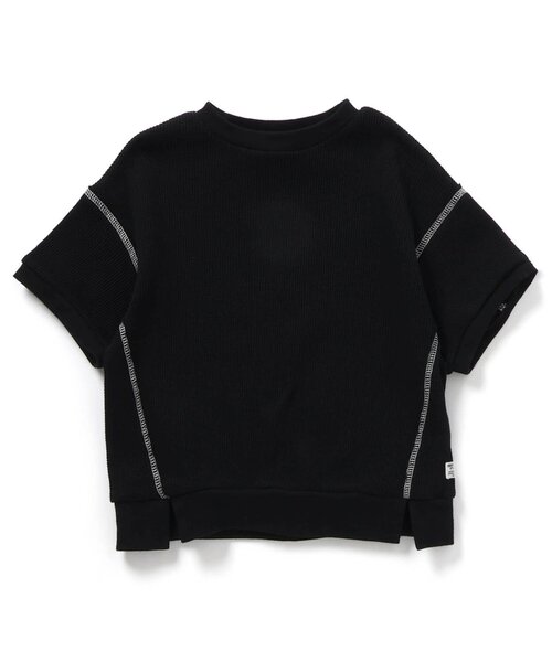 BREEZE（ブリーズ）の「WEB限定 ワッフルTシャツ（Tシャツ/カットソー・キッズ・レッド/ブラック/オフホワイト・80/90/100/110/120/130/140）」の11枚目の写真