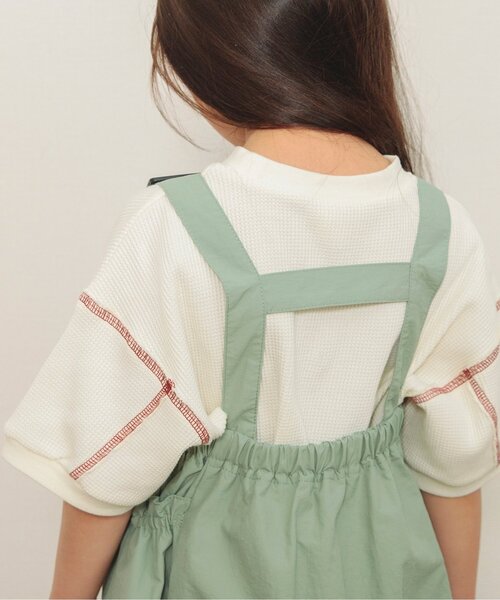 BREEZE（ブリーズ）の「WEB限定 ワッフルTシャツ（Tシャツ/カットソー・キッズ・レッド/ブラック/オフホワイト・80/90/100/110/120/130/140）」の15枚目の写真