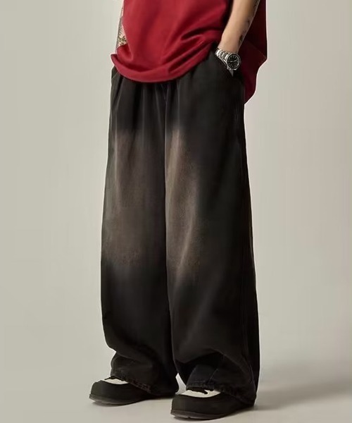 NEW GENTLEMAN（ニュージェントルマン）の「バンタンデニム ワイドバルーンパンツ（デニムパンツ・メンズ・ブラック/ブルー・S/M/L）」の6枚目の写真