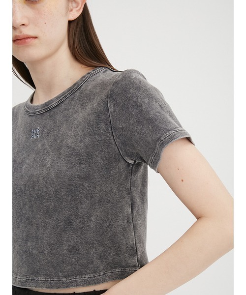 FURFUR（ファーファー）の「ロゴ刺繍ピグメントダイTシャツ（T