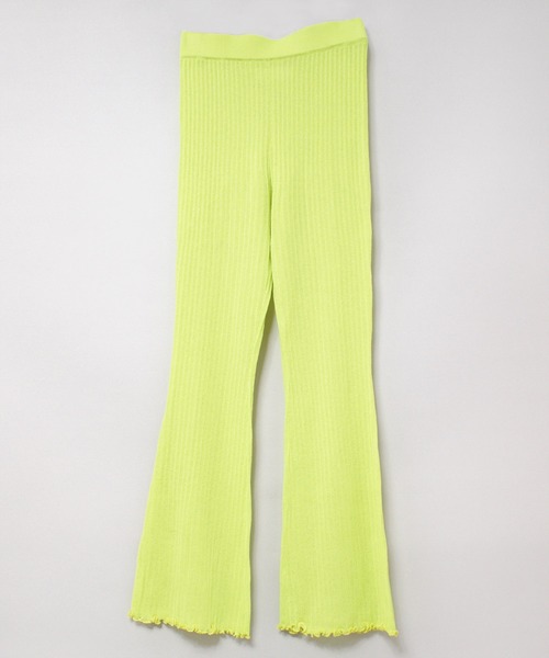 RNA(アールエヌエー)の「R4212 シアーフレアレギンス(その他パンツ・レディース・ブラック/オレンジ/ライム・MEDIUM)」の4枚目の写真