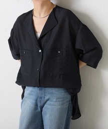 COLLAGE GALLARDAGALANTE | 半袖ヴィンテージライク開襟シャツ(シャツ/ブラウス)